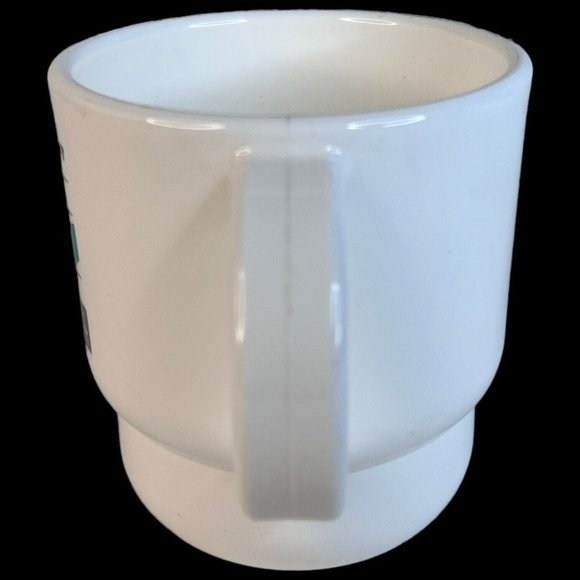 2 Tupperware Best Grandma & Grandpa Coffee Mugs White Cups Set Lot Vintage Tulip - Picture 5 of 12